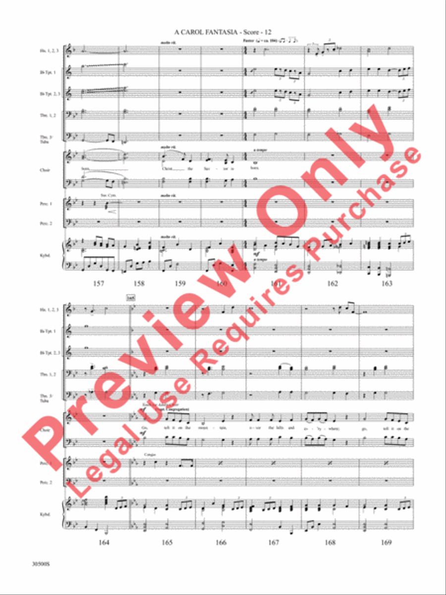 A Carol Fantasia A Carol Fantasia Choir scores gallery preview page 13