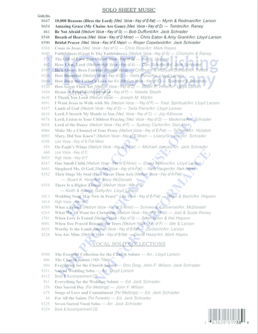 Hymn of Promise Hymn of Promise Medium Voice scores gallery preview page 8