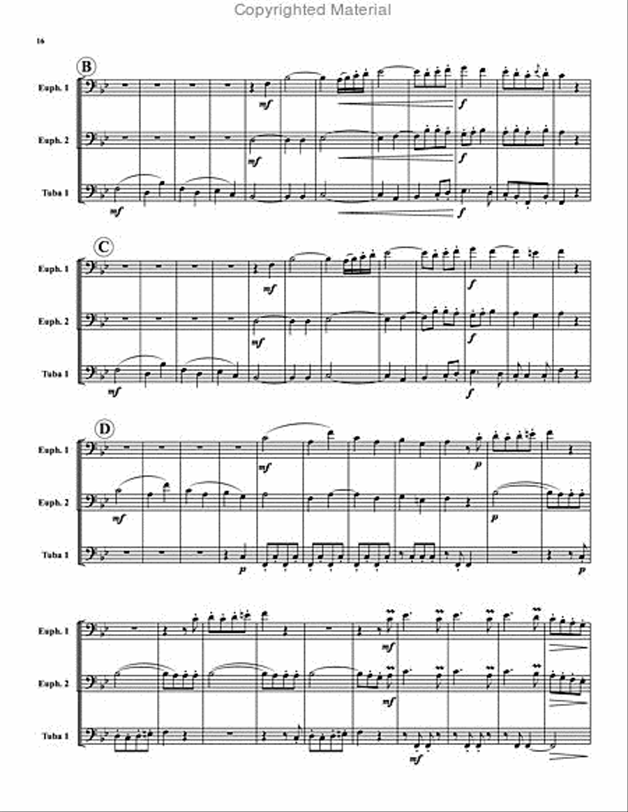 Six Trios Six Trios Brass Trio scores gallery preview page 5
