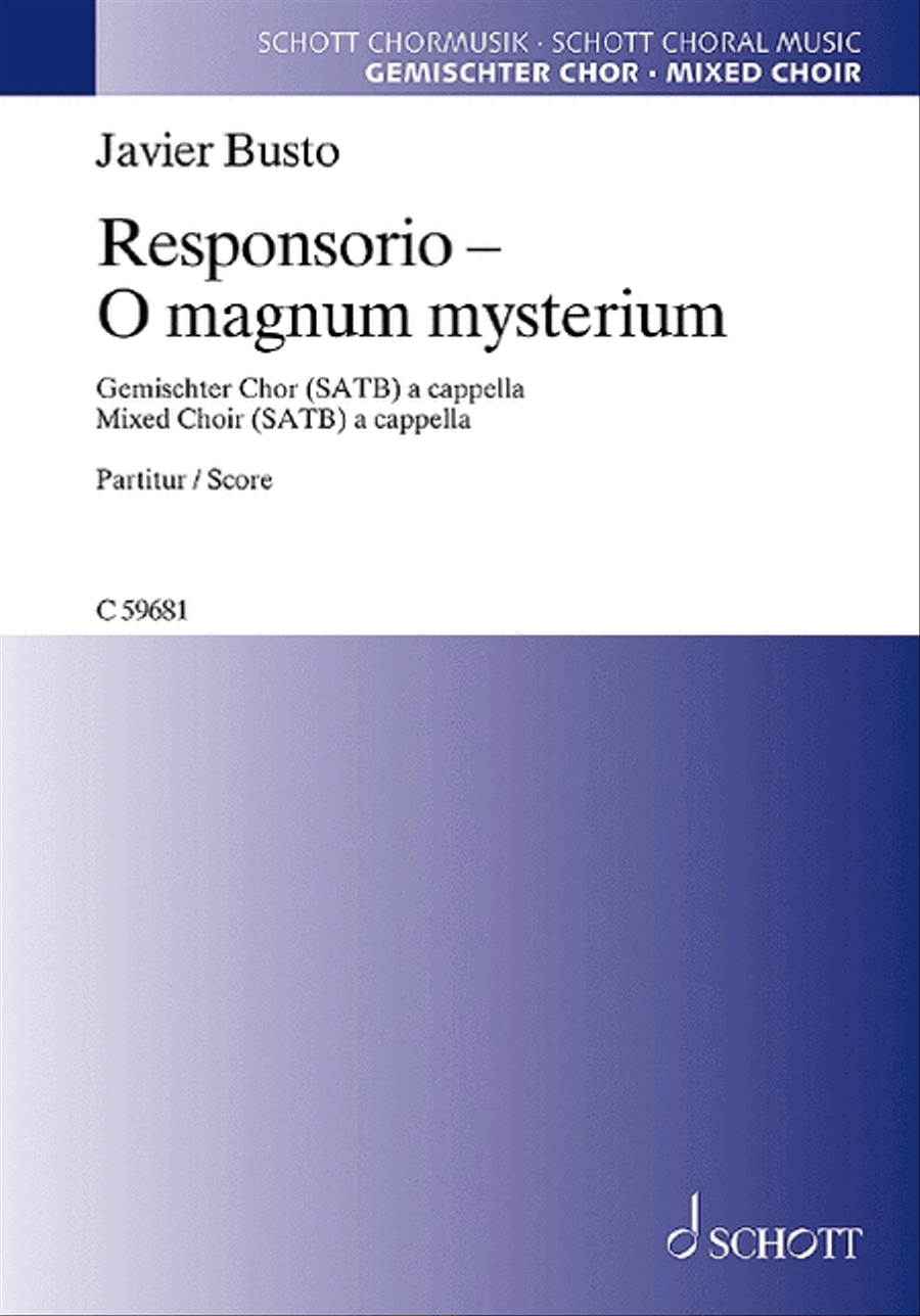 Responsorio - O magnum mysterium 4-Part scores gallery preview page 1