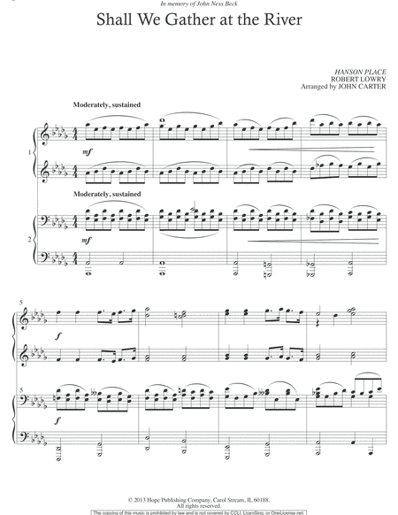 Shall We Gather: Settings for 4-Hand Piano-Digital Download
