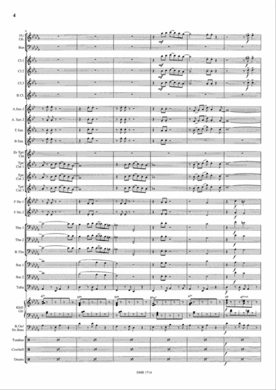 C'est Si Bon Concert Band scores gallery preview page 5