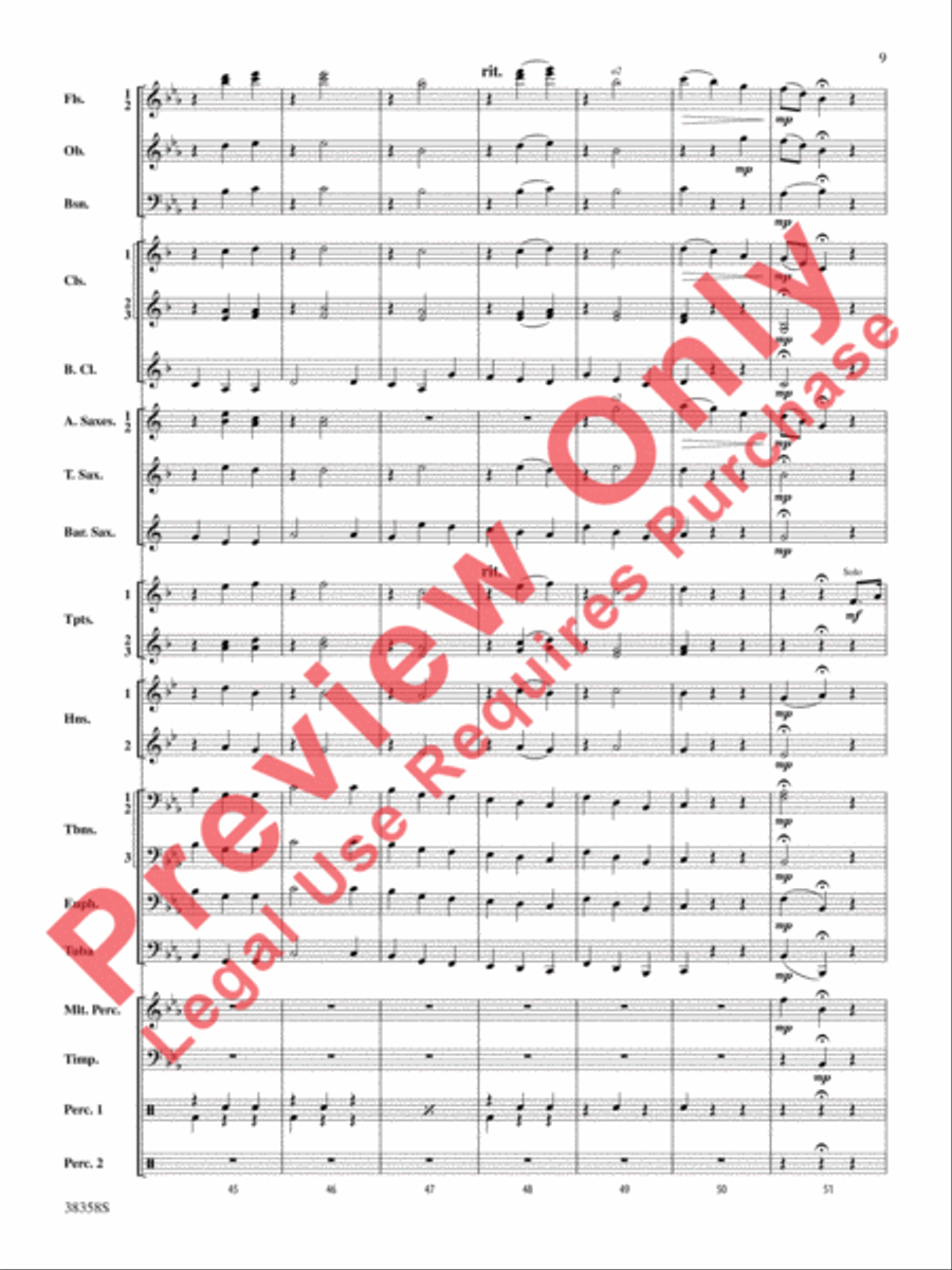 Folksongs from the Eastern Counties Concert Band scores gallery preview page 10