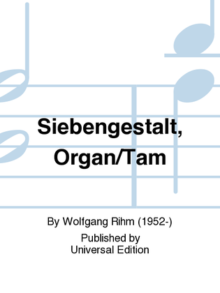 Book cover for Siebengestalt, Organ/Tam