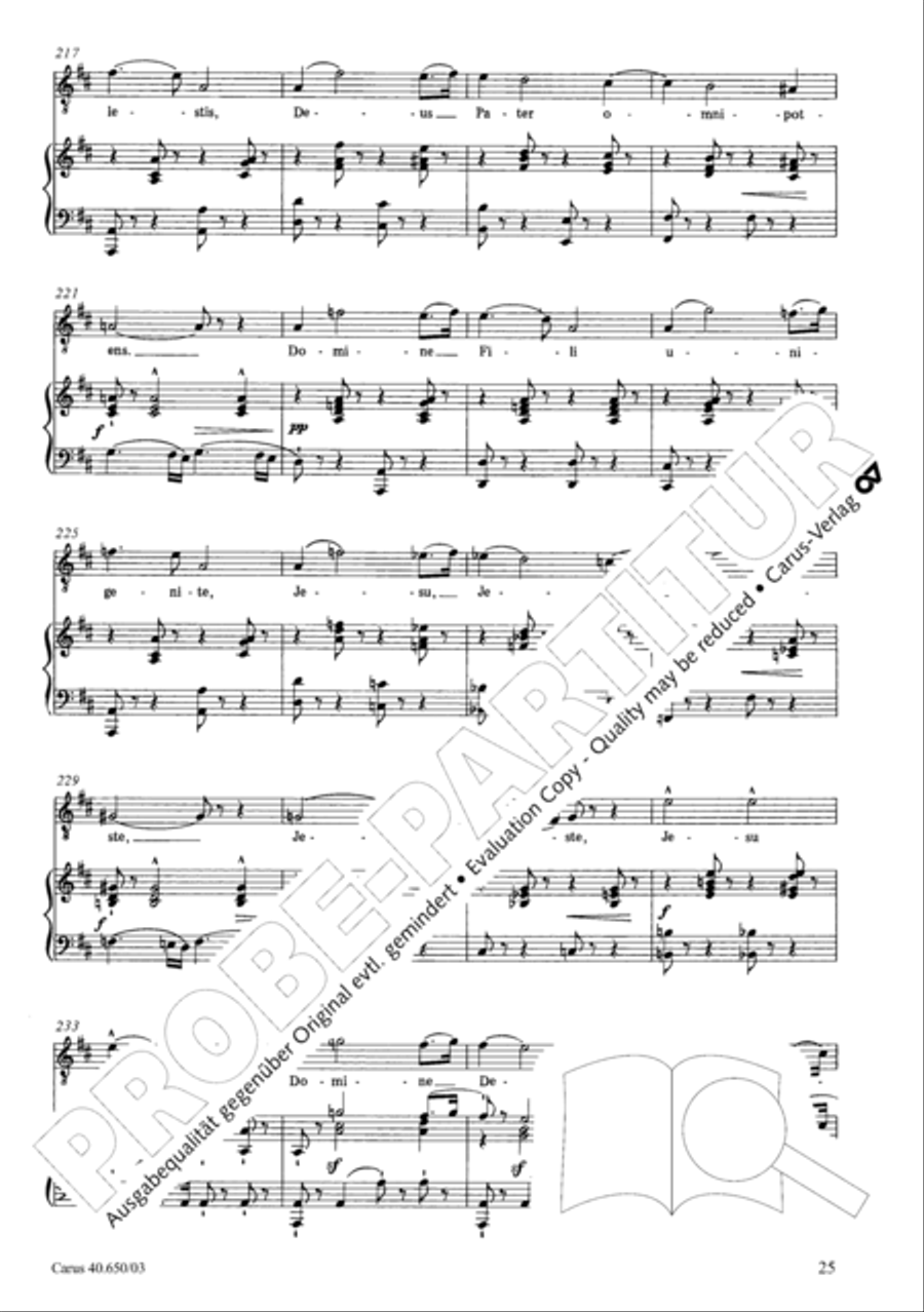 Petite Messe solennelle 4-Part scores gallery preview page 28