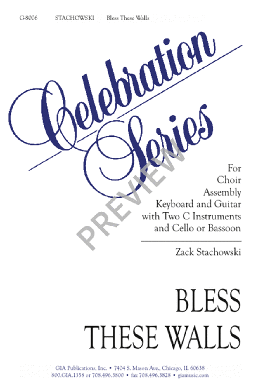 Bless These Walls 3-Part scores gallery preview page 1