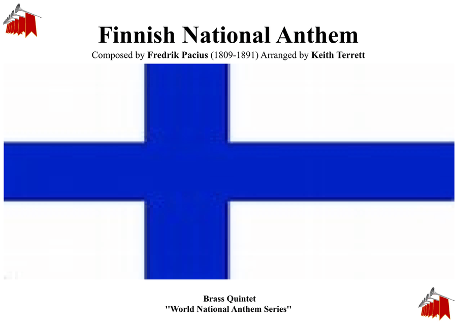 Finnish National Anthem for Brass Quintet Brass Quintet scores gallery preview page 1
