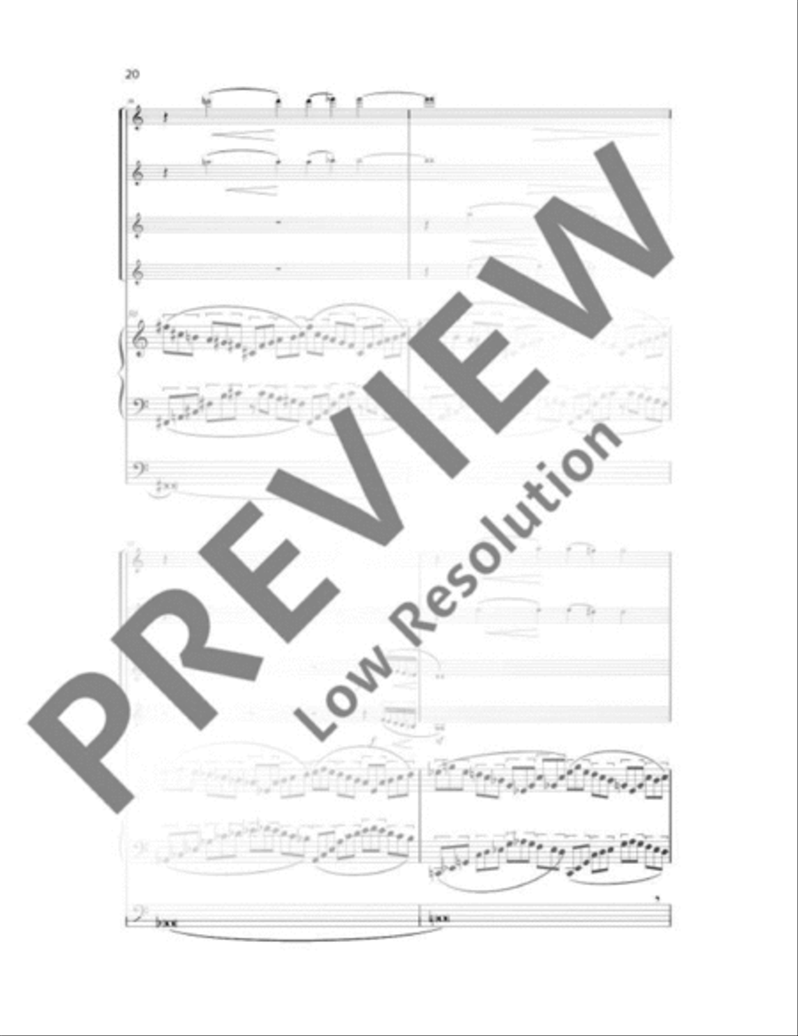 Crucifixus Saxophone Quartet scores gallery preview page 21