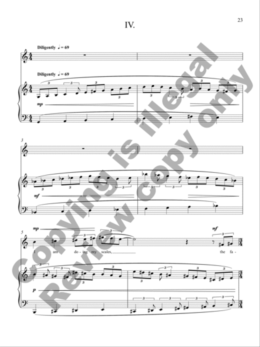 Piano Lessons Tenor Voice scores gallery preview page 16