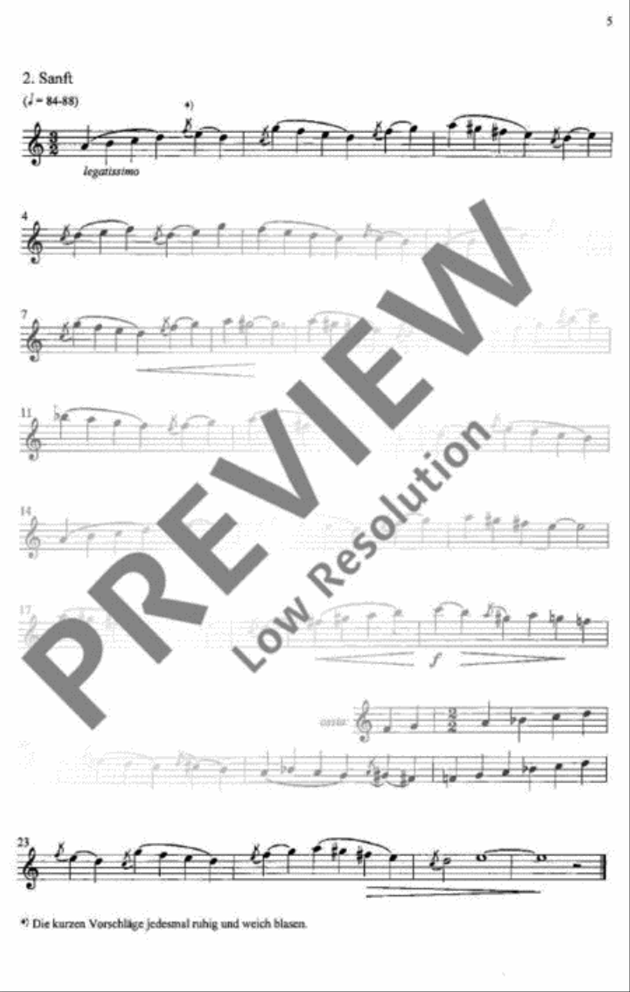 Frühlingsrufe Alto Recorder scores gallery preview page 6