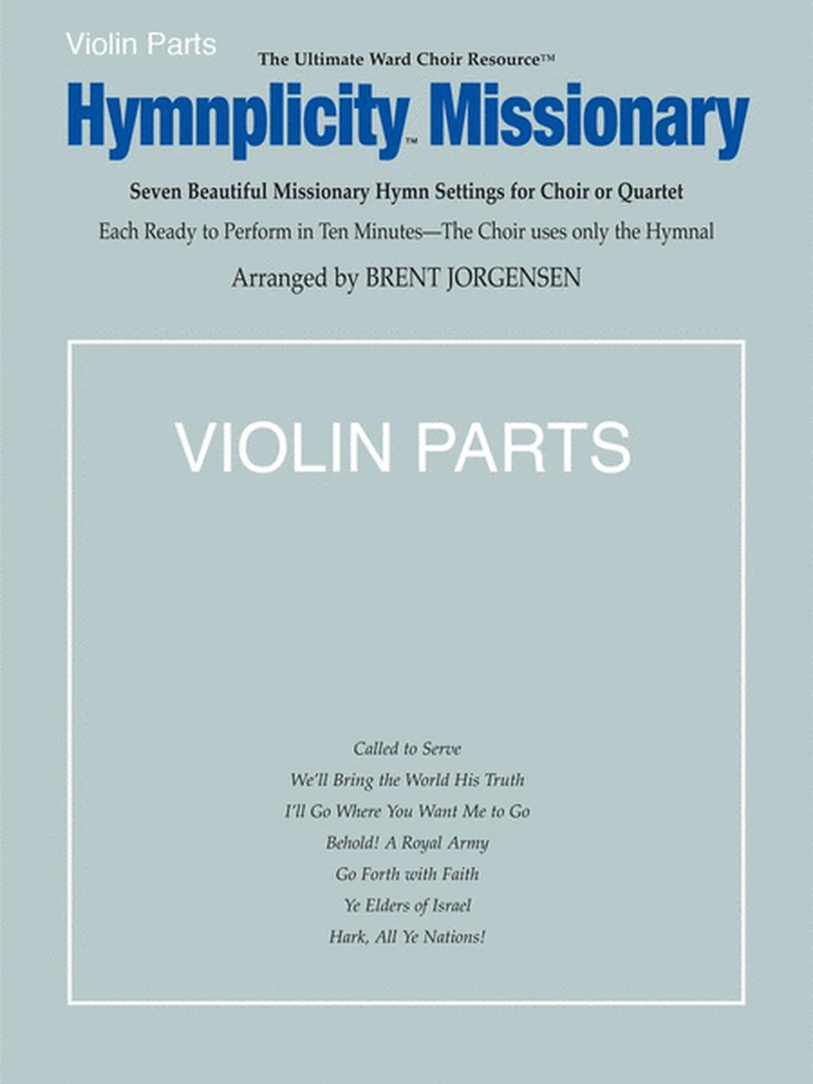 Hymnplicity Missionary - Violin Parts