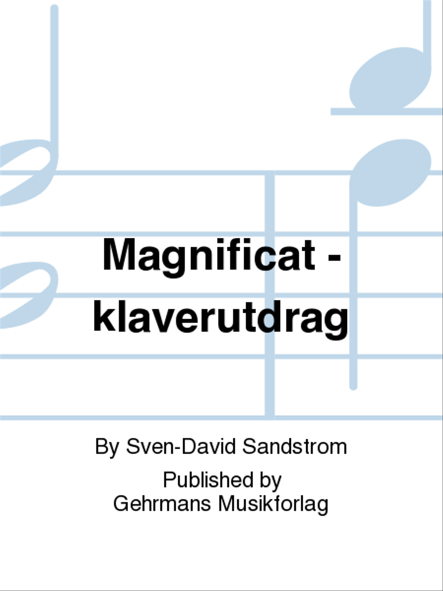Magnificat - klaverutdrag Choir scores gallery preview page 1