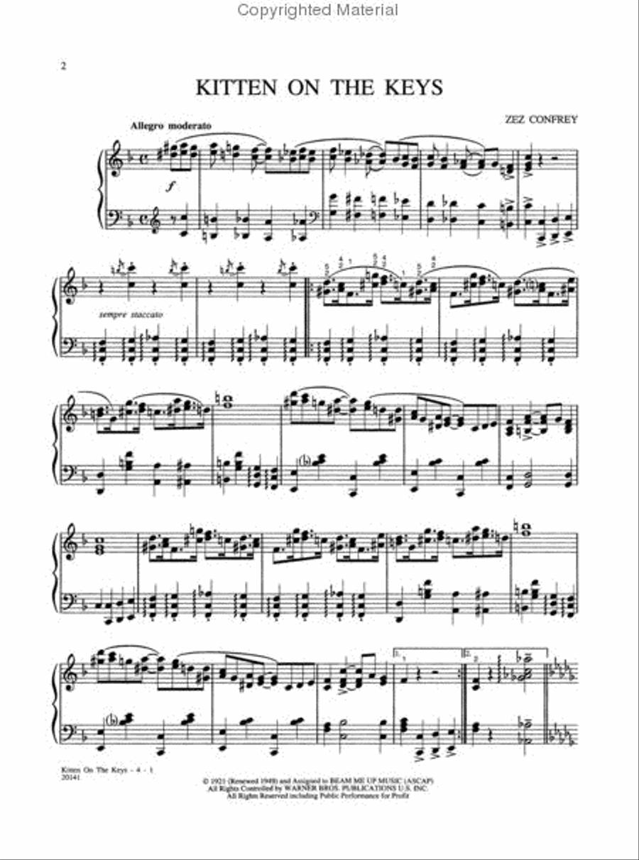 Kitten on the Keys Kitten on the Keys Small Ensemble scores gallery preview page 2