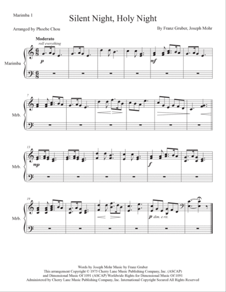Silent Night, Holy Night Chamber Music scores gallery preview page 3