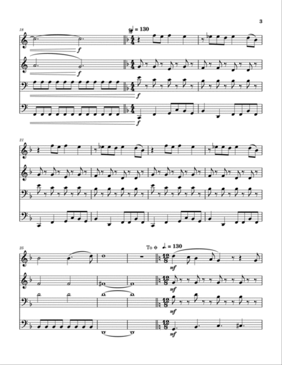 Shapes Of Things Brass Quartet scores gallery preview page 4