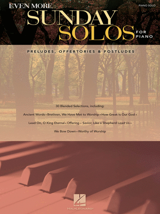 Book cover for Even More Sunday Solos for Piano