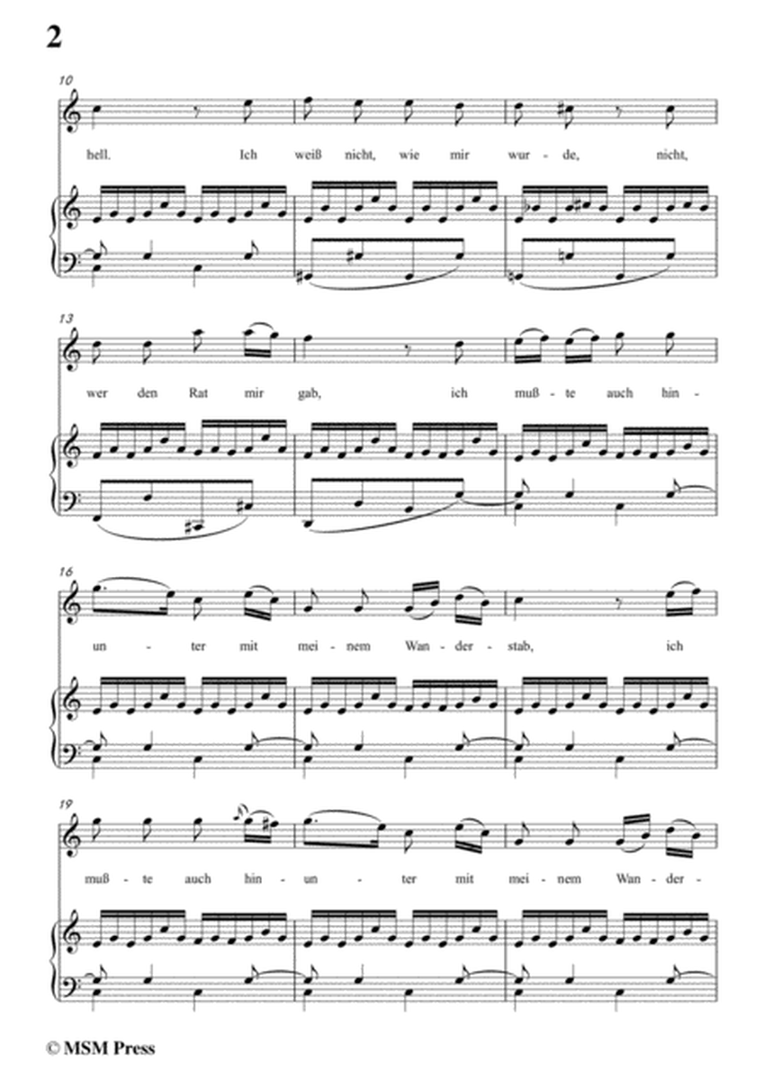Schubert-Wohin,from 'Die Schöne Müllerin',Op.25 No.2,in C Major,for Voice&Piano image number null