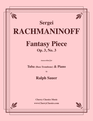 Fantasy Piece Op. 3 No. 3 for Tuba or Bass Trombone & Piano