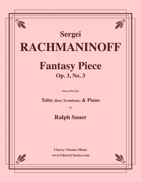 Fantasy Piece Op. 3 No. 3 for Tuba or Bass Trombone & Piano