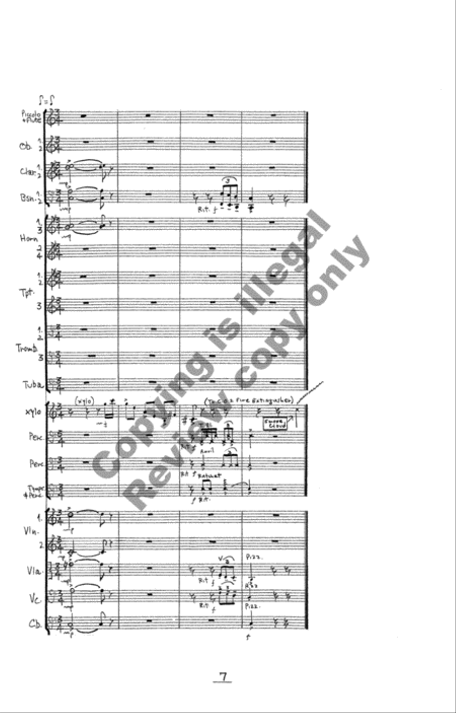 The Dinosaur's Tale The Dinosaur's Tale Full Orchestra scores gallery preview page 9