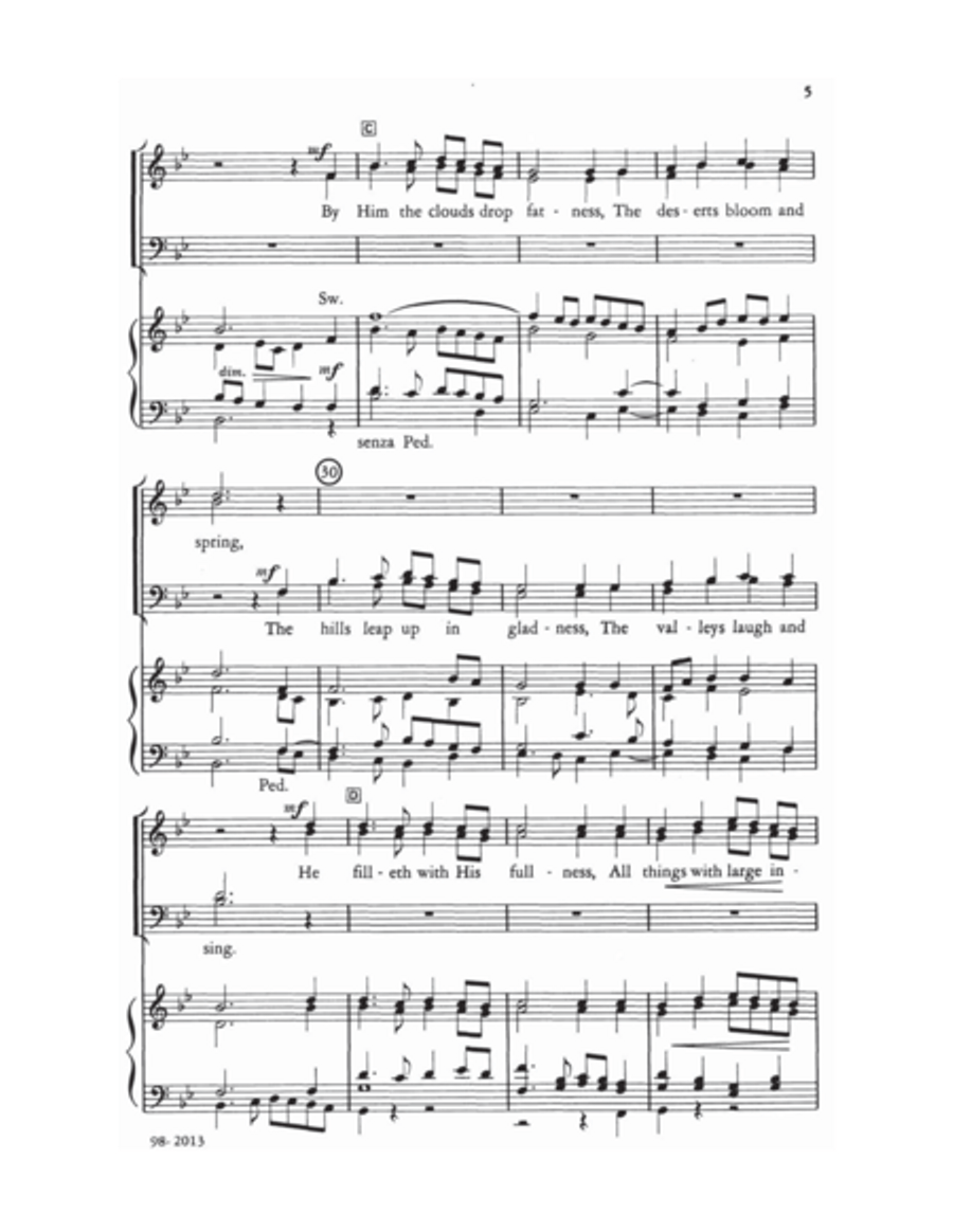 Sing to the Lord of Harvest (Willan) - SATB