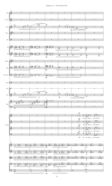Symphony No. 6 ... The Penobscot River (2004) for chorus and orchestra, 5th movement, The Death of Thoreau's Guide