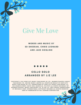 Book cover for Give Me Love