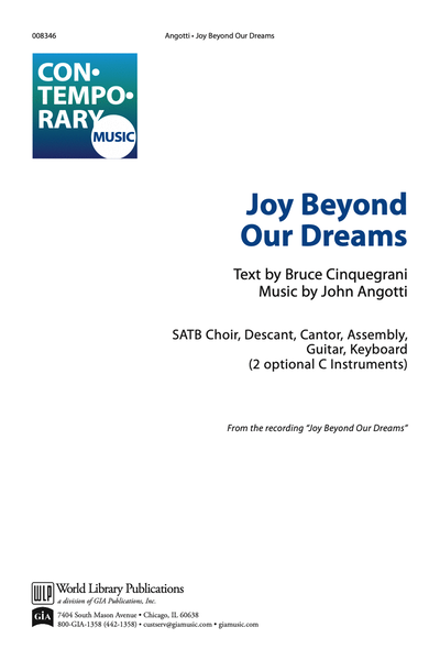 Joy Beyond Our Dreams