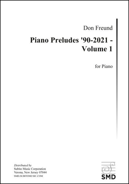 Piano Preludes '90-2021 - Volume 1