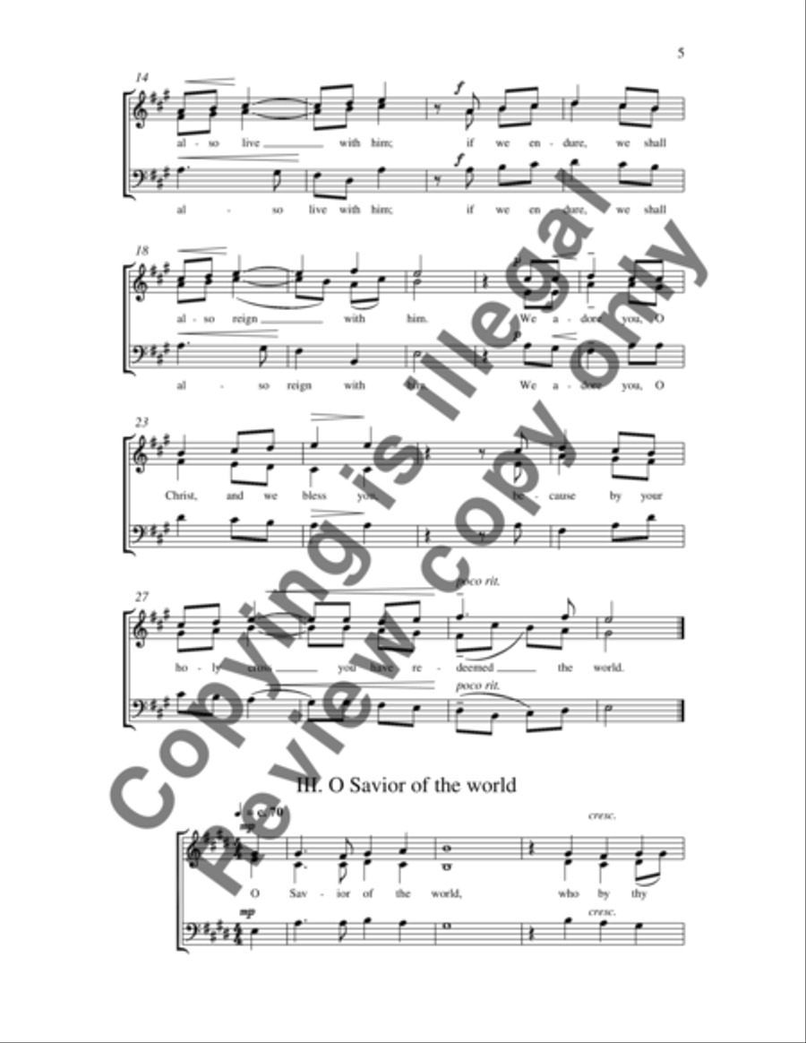 Good Friday Anthems 3-Part scores gallery preview page 9