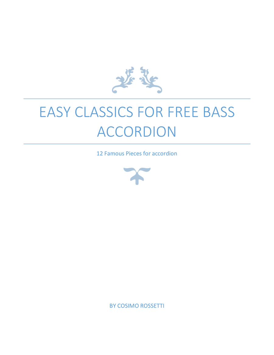 EASY CLASSICS FOR FREE BASS ACCORDION Accordion scores gallery preview page 3
