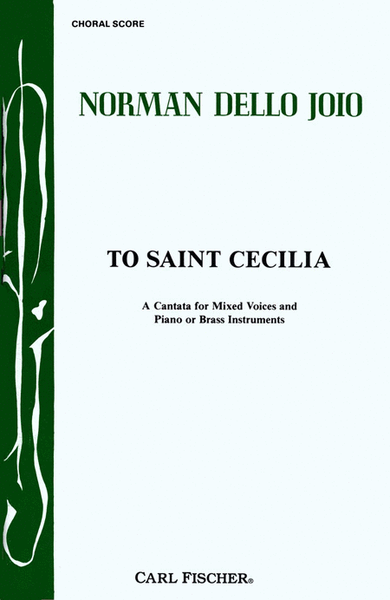 To Saint Cecilia - Choral Score