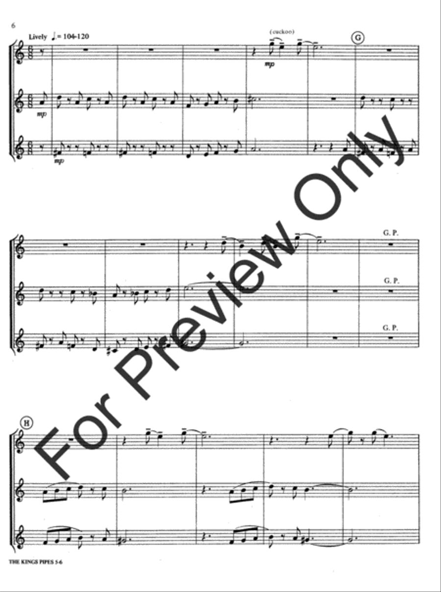 The King's Pipesrio The King's Pipesrio B-Flat Trumpet scores gallery preview page 7