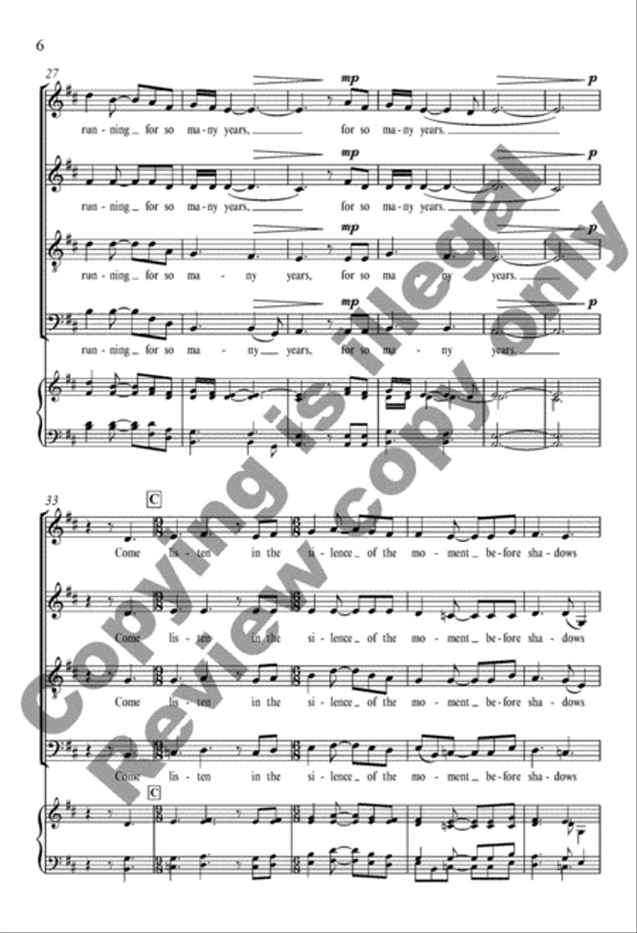 When the Earth Stands Still 4-Part scores gallery preview page 13