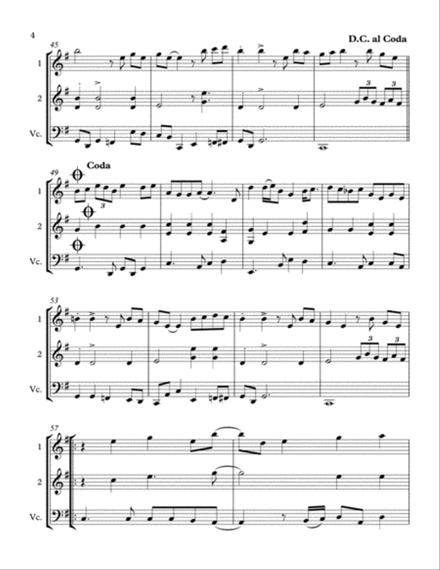How Sweet It Is (To Be Loved By You) String Trio scores gallery preview page 4