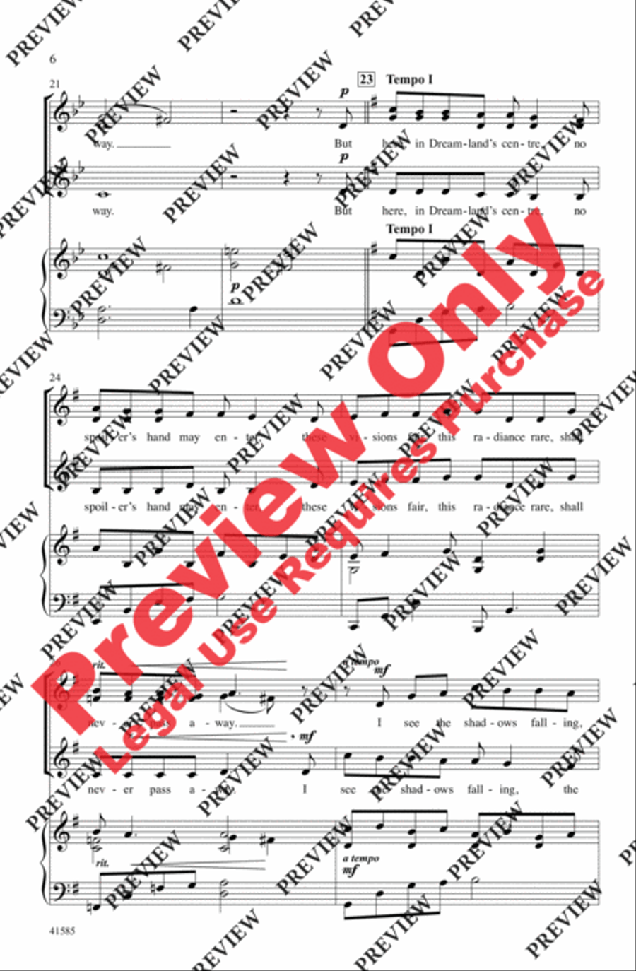 When Midnight Mists Are Creeping Women's Choir scores gallery preview page 5