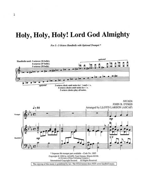 Holy, Holy, Holy! Lord God Almighty-Digital Download image number null