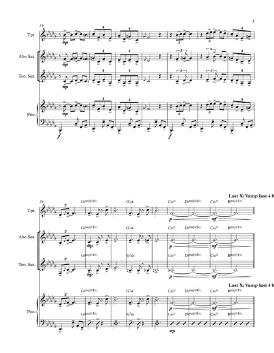 Campfire Jazz Ensemble scores gallery preview page 3