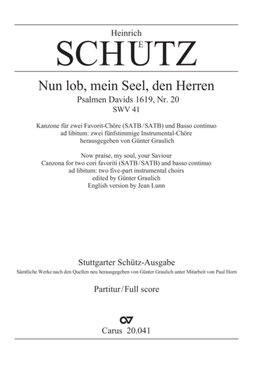 My soul, now bless thy Maker (Nun lob, mein Seel, den Herren) 4-Part scores gallery preview page 2