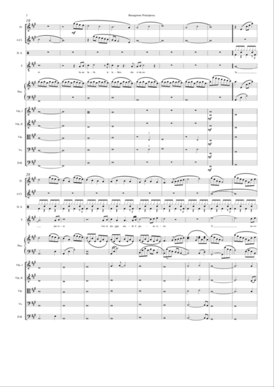 Buongiorno Principessa Buongiorno Principessa Large Ensemble scores gallery preview page 2