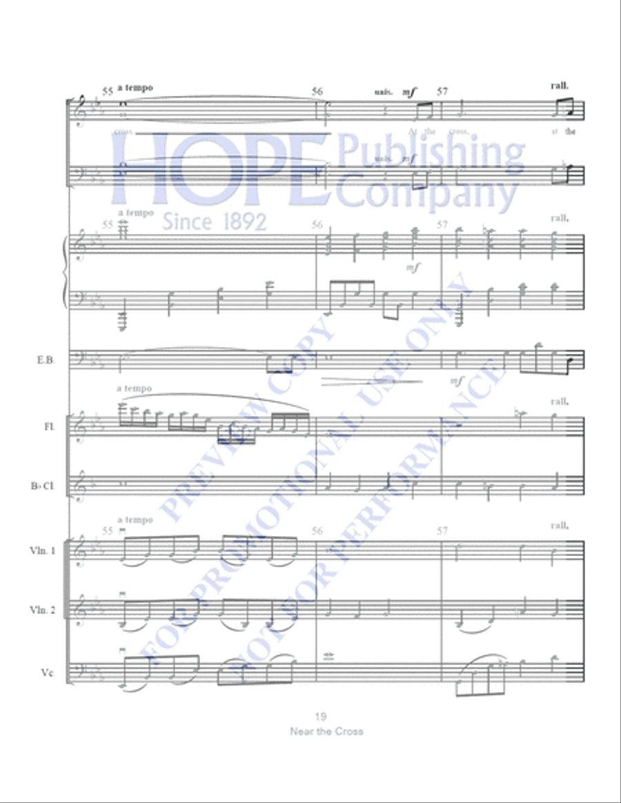Near the Cross with The Power of the Cross Clarinet scores gallery preview page 20