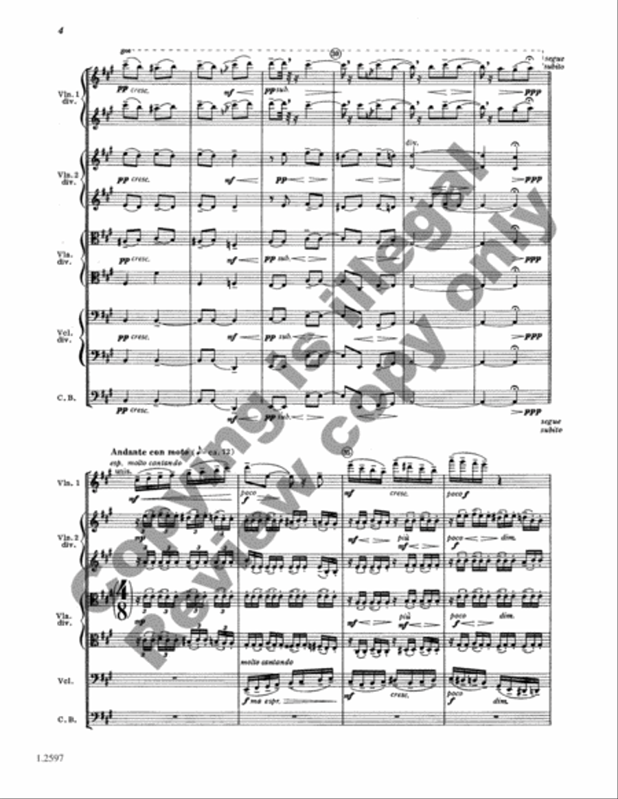 Transcendental Variations String Orchestra scores gallery preview page 5