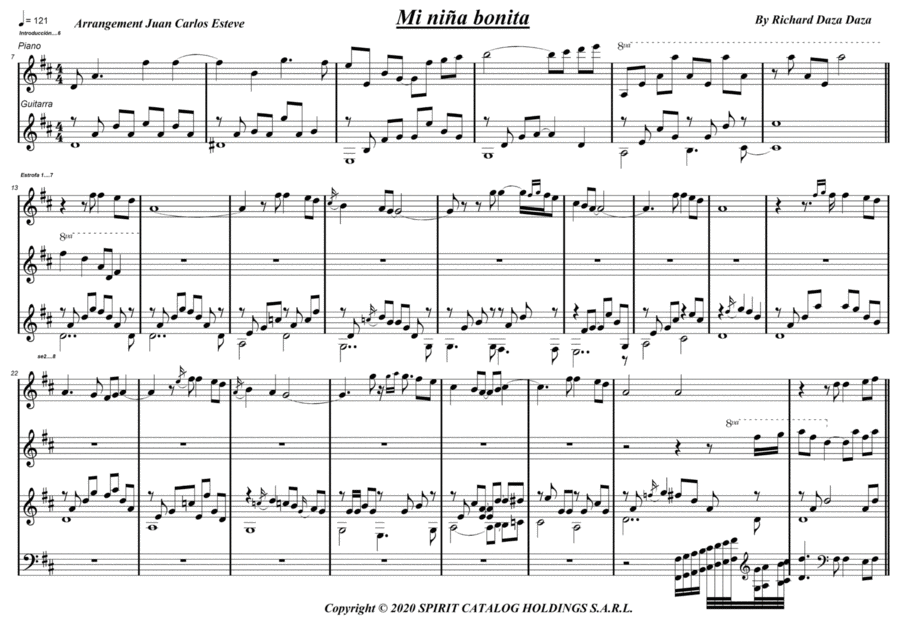 Nina Bonita Alto Saxophone scores gallery preview page 1