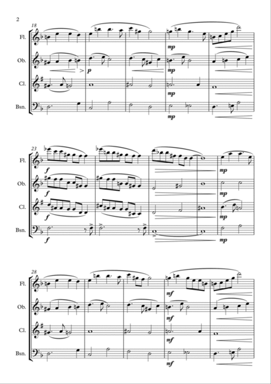 Veneration - Wind Quartet Woodwind Quartet scores gallery preview page 2