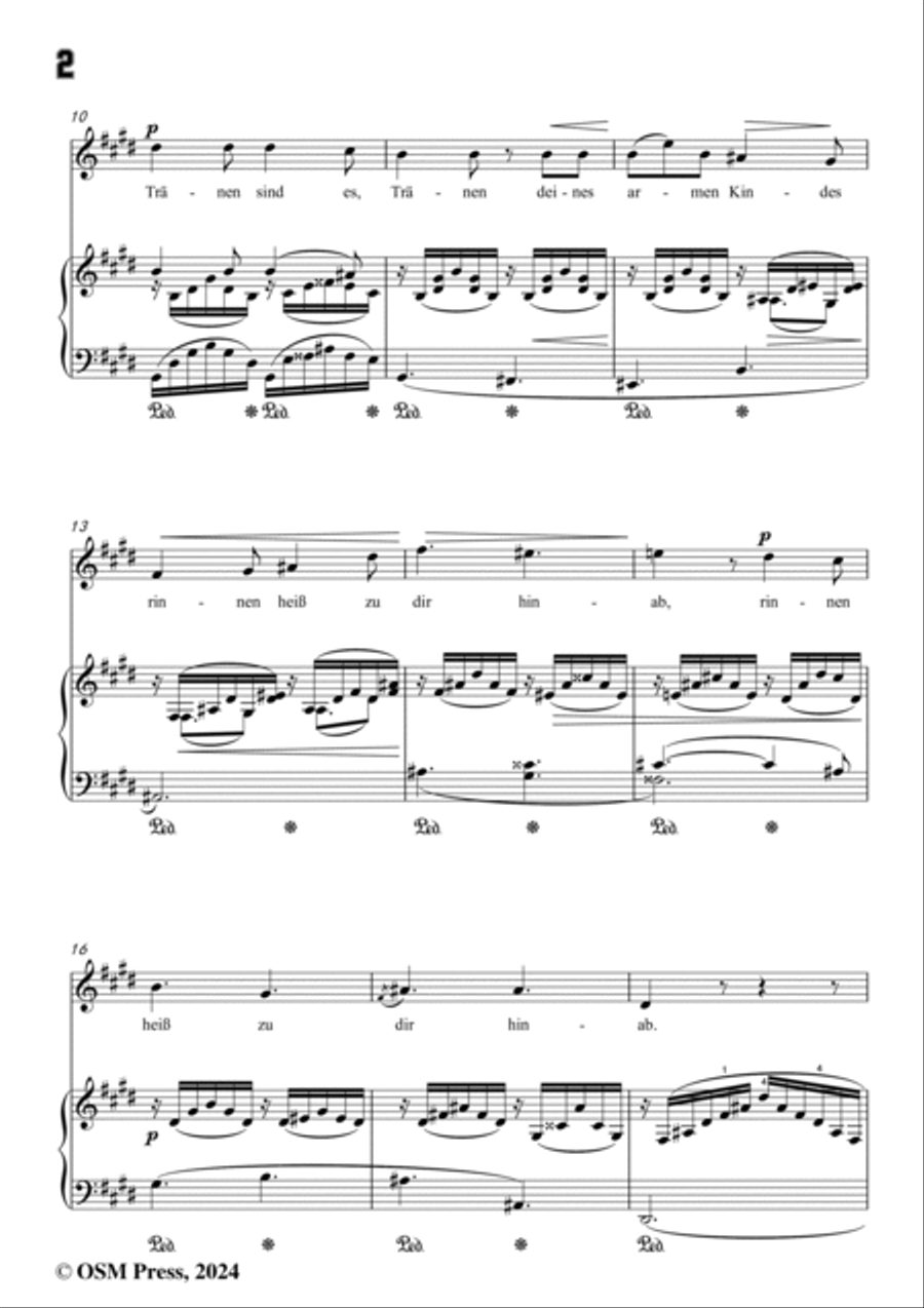A. Jensen-Nicht der Tau und nicht der Regen,Op.30 No.3,in c sharp minor Voice scores gallery preview page 4
