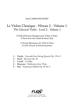 Book cover for The Classical Violin - Level 2 - Volume 1