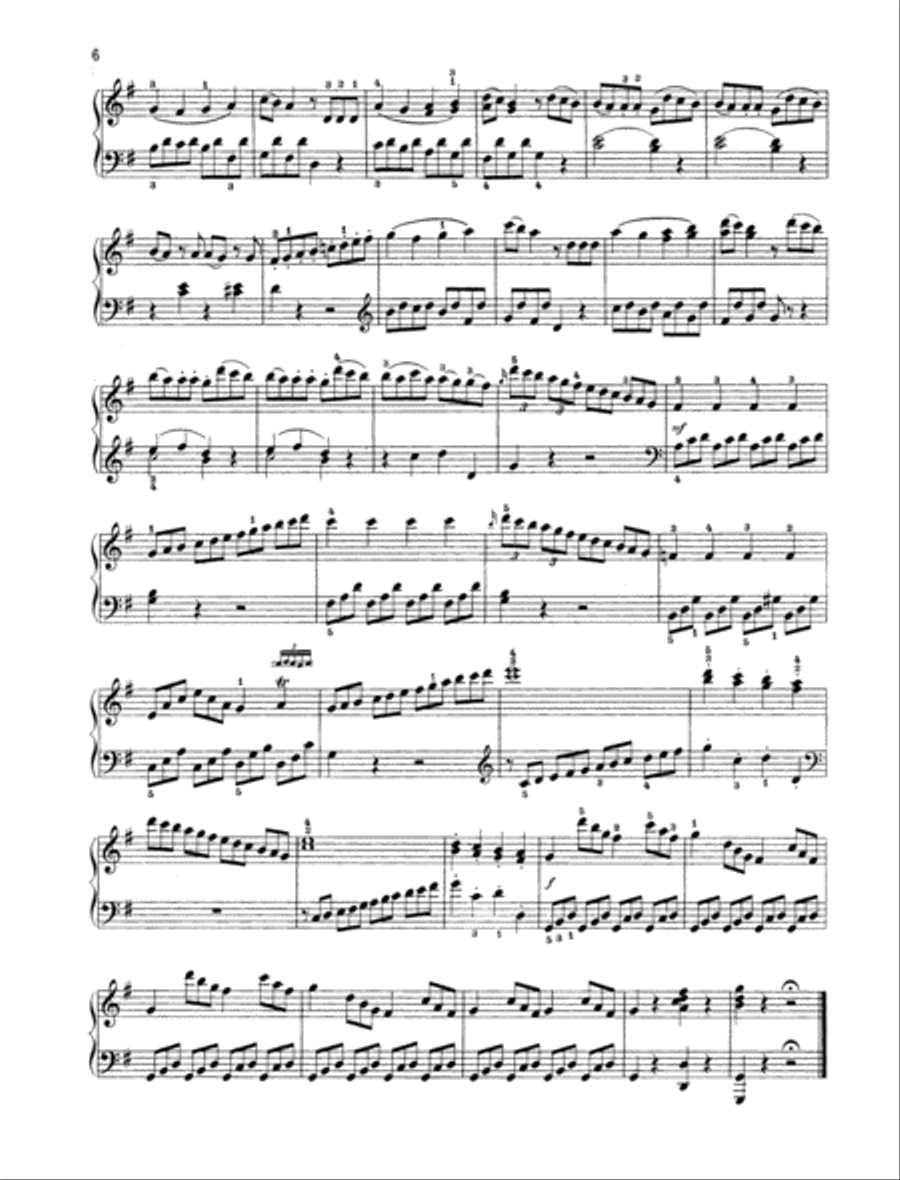 Sonata G major, Op. 49/2 Piano Solo scores gallery preview page 4