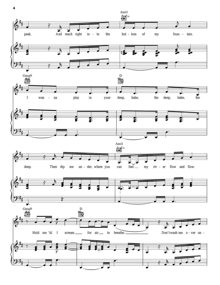 Rocket Piano, Vocal, Guitar scores gallery preview page 4