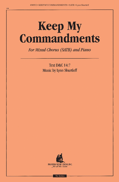 Keep My Commandments - SATB