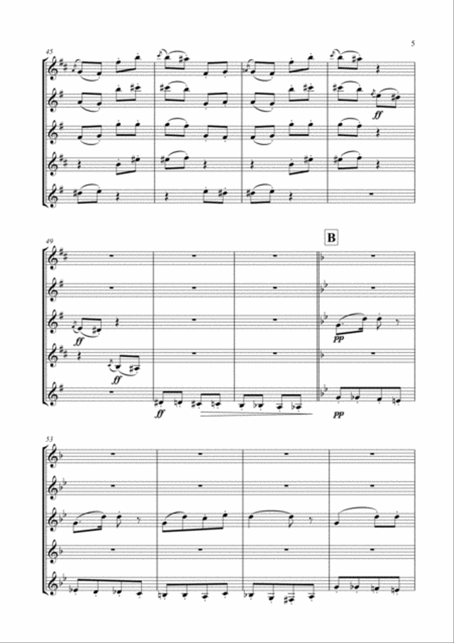 Les Dragons d'Alcala (from Carmen) for Clarinet Choir Clarinet Choir scores gallery preview page 6